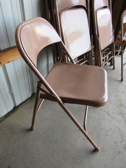 Ten pc folding chair lot