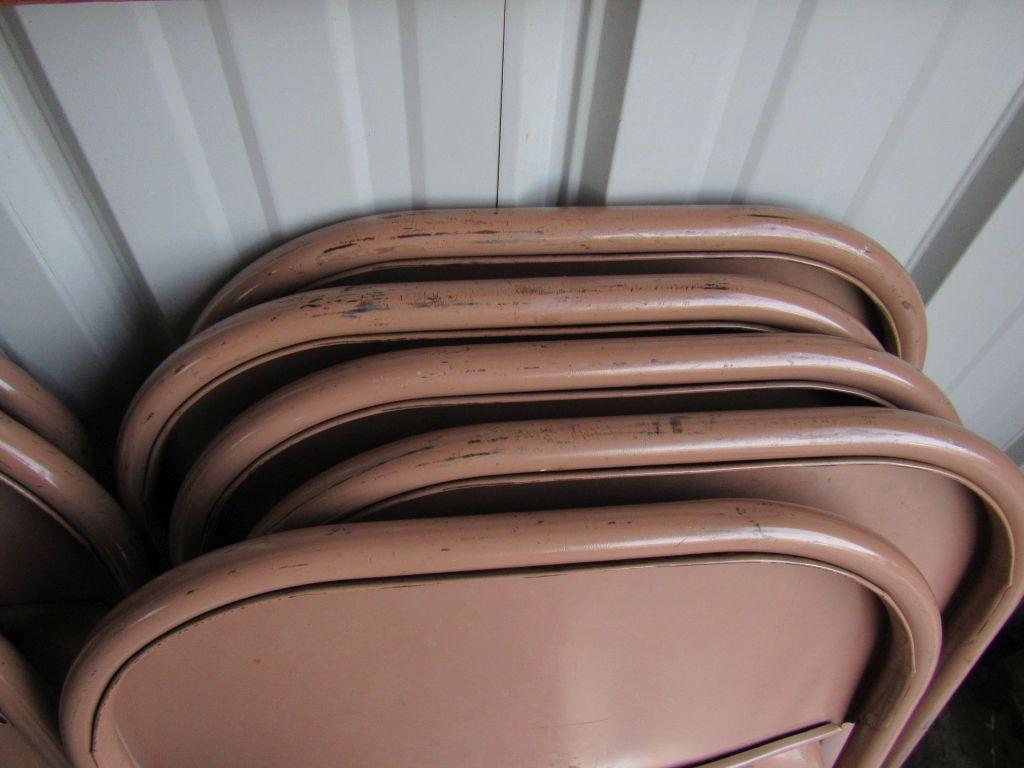 Ten pc folding chair lot