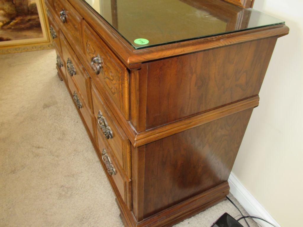 Dresser with mirror