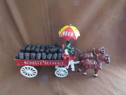 Cast iron beer wagon