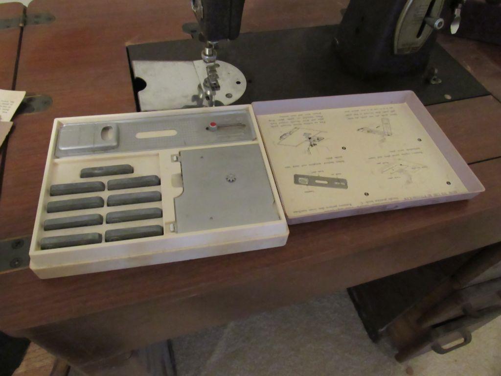 Kenmore sewing machine with cabinet