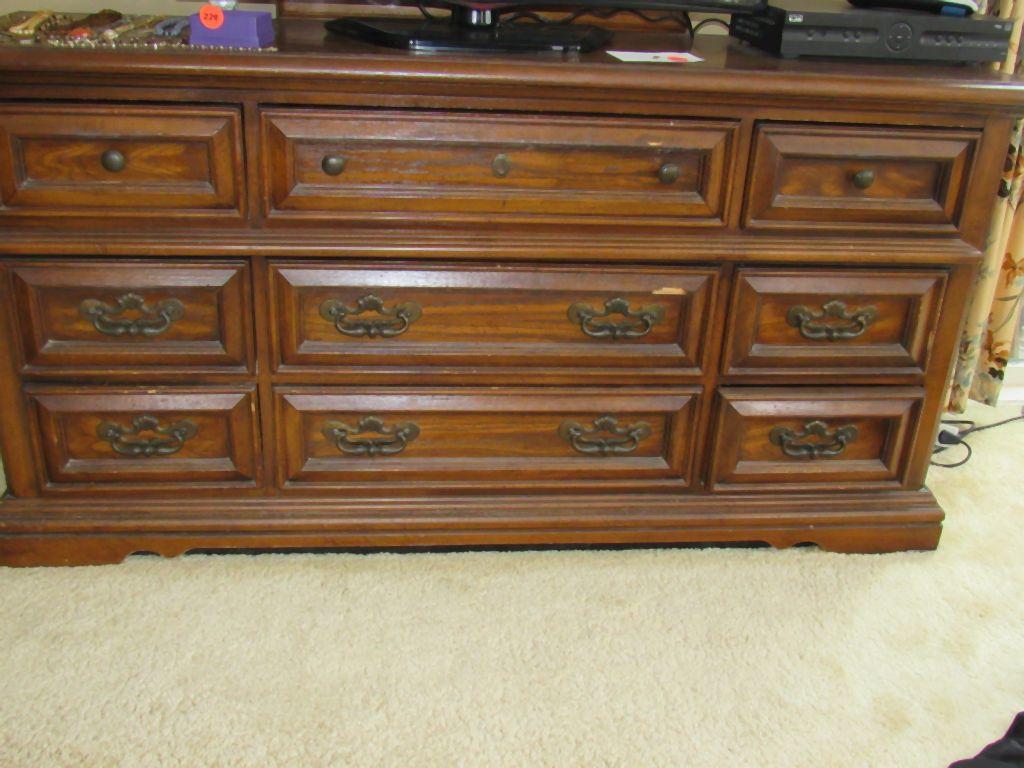 Dresser with mirror