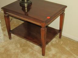 End table and lamp