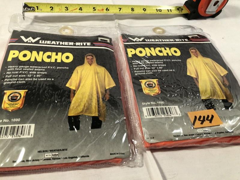 2 Heavy gauge vinyl ponchos