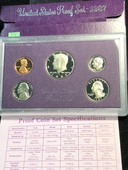 United States proof set 1987