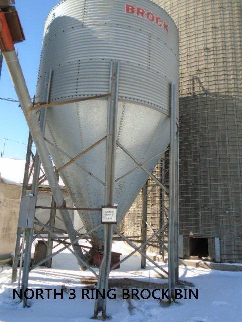 Brock 3 ring upright feed bin