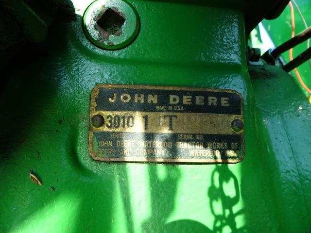 1961 JD 3010 DSL. TRACTOR