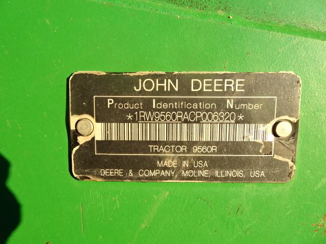 2013 John Deere 9560R 4WD ATRTICULATE TRACTOR