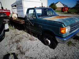 1989 FORD F-350 SUPER DUTY DUALLY STAKE TRUCK