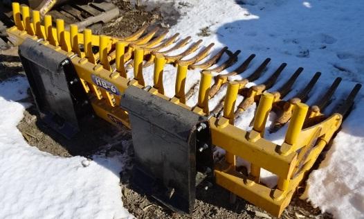 HOULE HB-6 72”  UNIVERSAL SKIDSTEER QUICK ATTACH STONE BUCKET