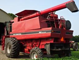 1988 CASE IH 1688 AXIAL FLOW 2WD DSL. COMBINE, 3983 HRS., STRAW CHOPPER W/