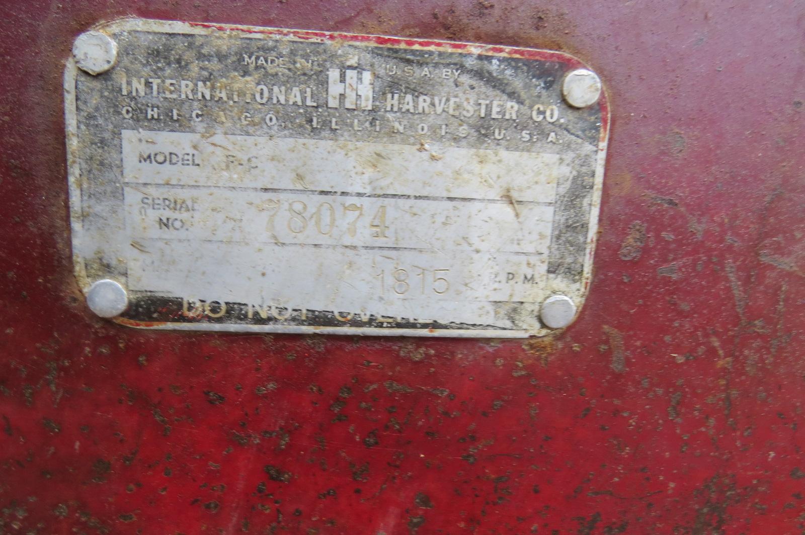 1948 FARMALL C GAS TRACTOR