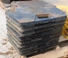 9 CASE/IH FRONT WEIGHTS, SELL ALL ON ONE MONEY