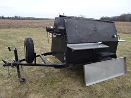 HOLSTIEN MFG. (IOWA) TOWABLE COMMERCIAL CHARCOAL ROASTER/ SMOKER