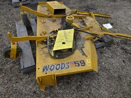 WOODS # 59 FRONT MOUNT MOWER DECK W/ BLADES