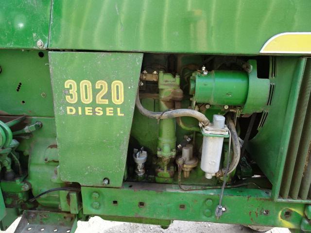 1966 JD 3020 DSL. TRACTOR, 7775 HRS