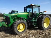 2002 JD 8120 MFWD TRACTOR