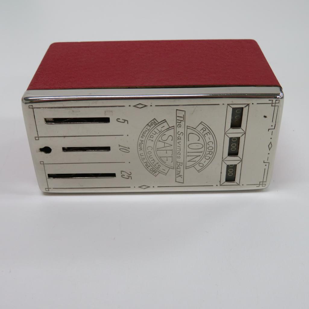Fidelity Investment Association, Wheeling, West Virginia, Re-cord-o coin bank, with box