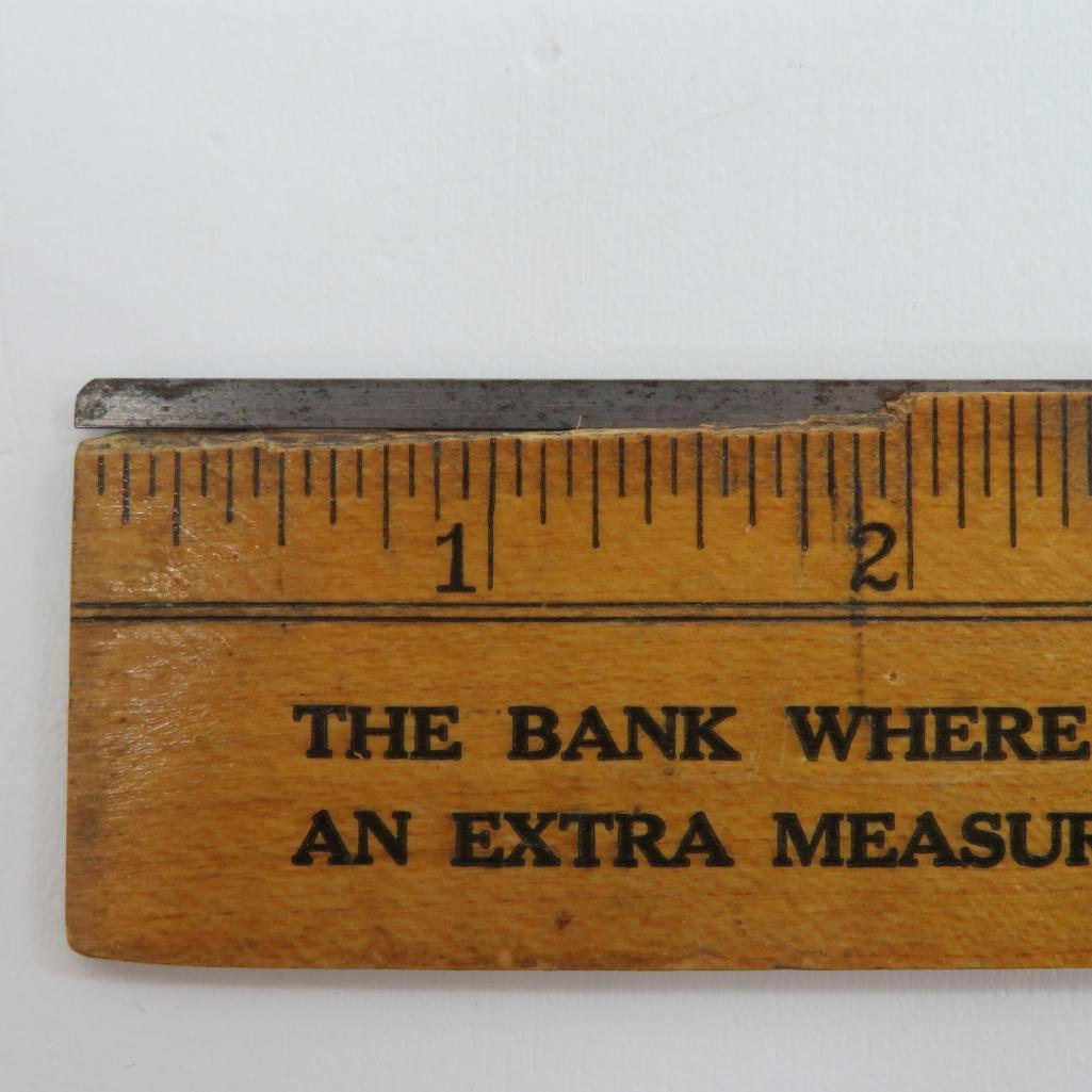 Sherman Park State Bank ruler with Recording Home Safe pictured