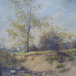 Frank Enders Oil painting Honeycreek landscape Wauwatosa Wis