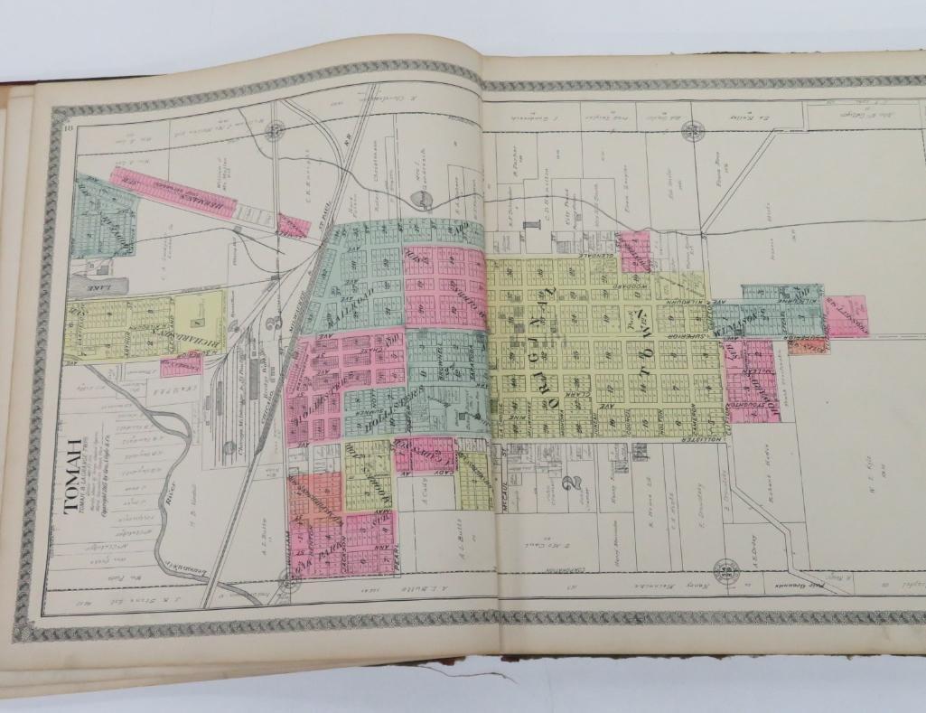 1913 Monroe County Wi Standard Atlas