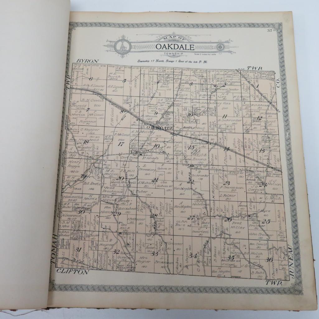 1913 Monroe County Wi Standard Atlas