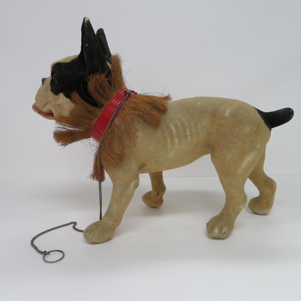 Early French Bulldog growler toy