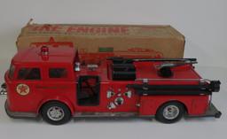 Buddy L Texaco Dealer fire engine toy with box