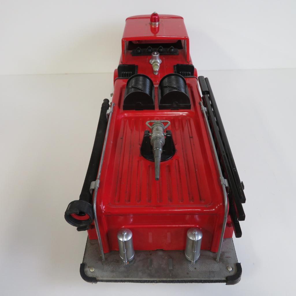 Buddy L Texaco Dealer fire engine toy with box