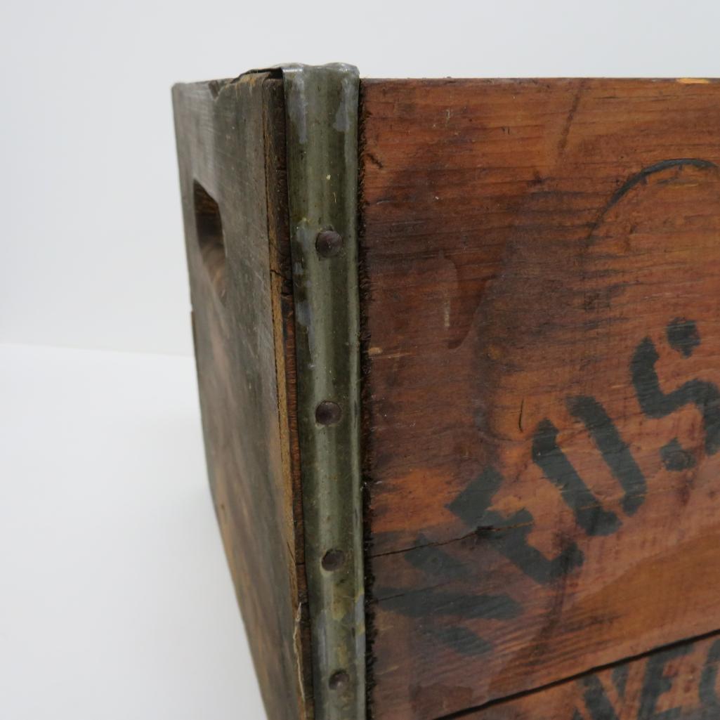 Neosho Brewing Co. wood advertising box