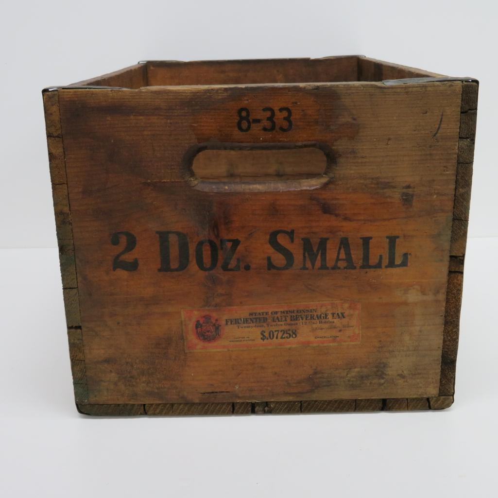 Neosho Brewing Co. wood advertising box