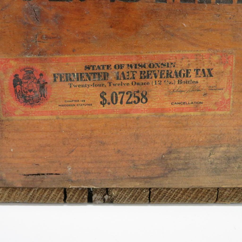 Neosho Brewing Co. wood advertising box