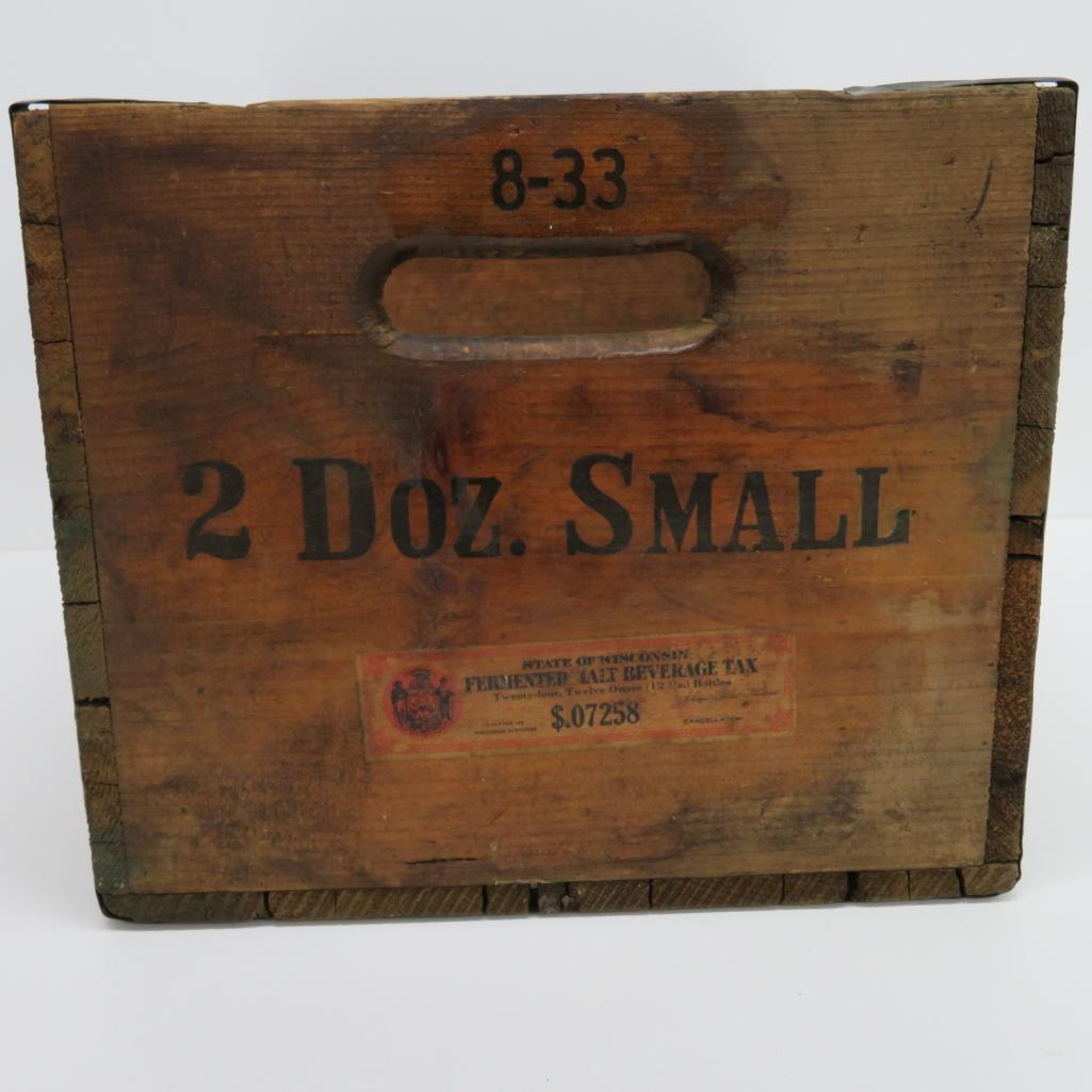 Neosho Brewing Co. wood advertising box