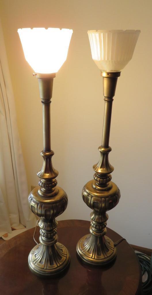 Two Ornate table lamps