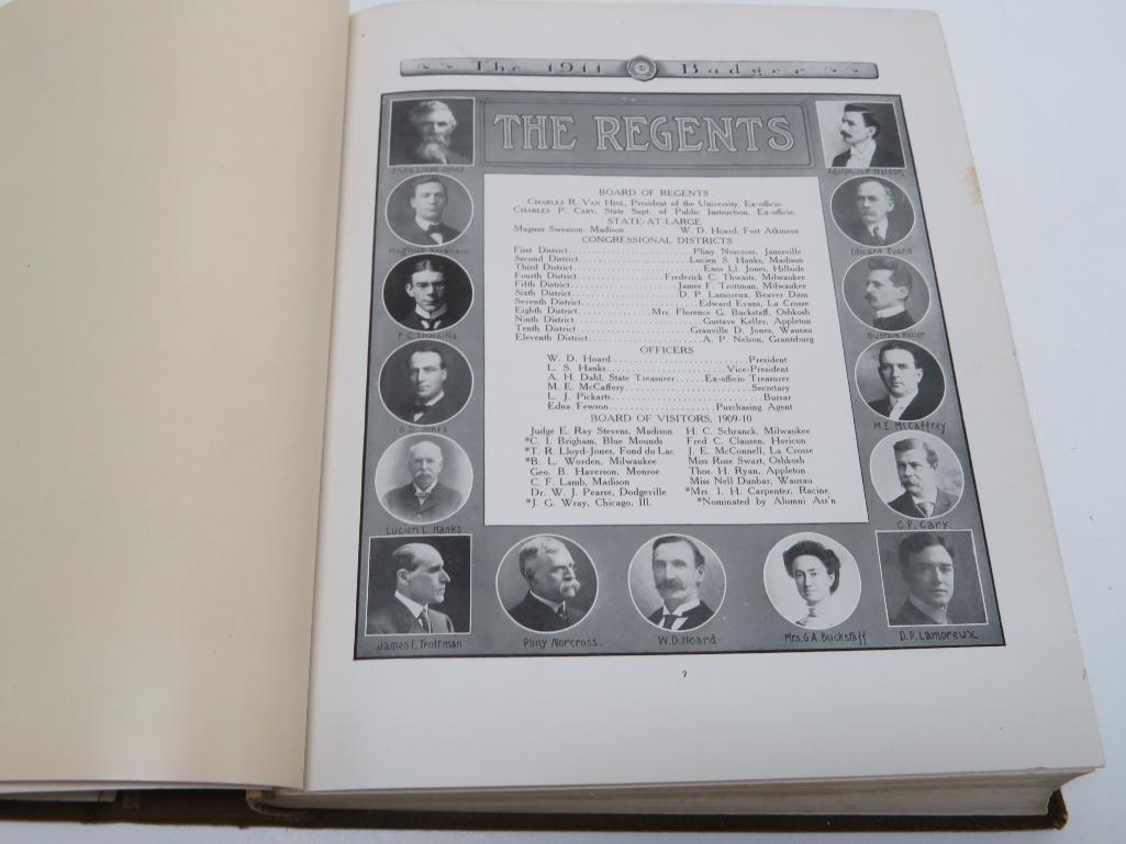 1911 Badger University of Wisconsin Yearbook