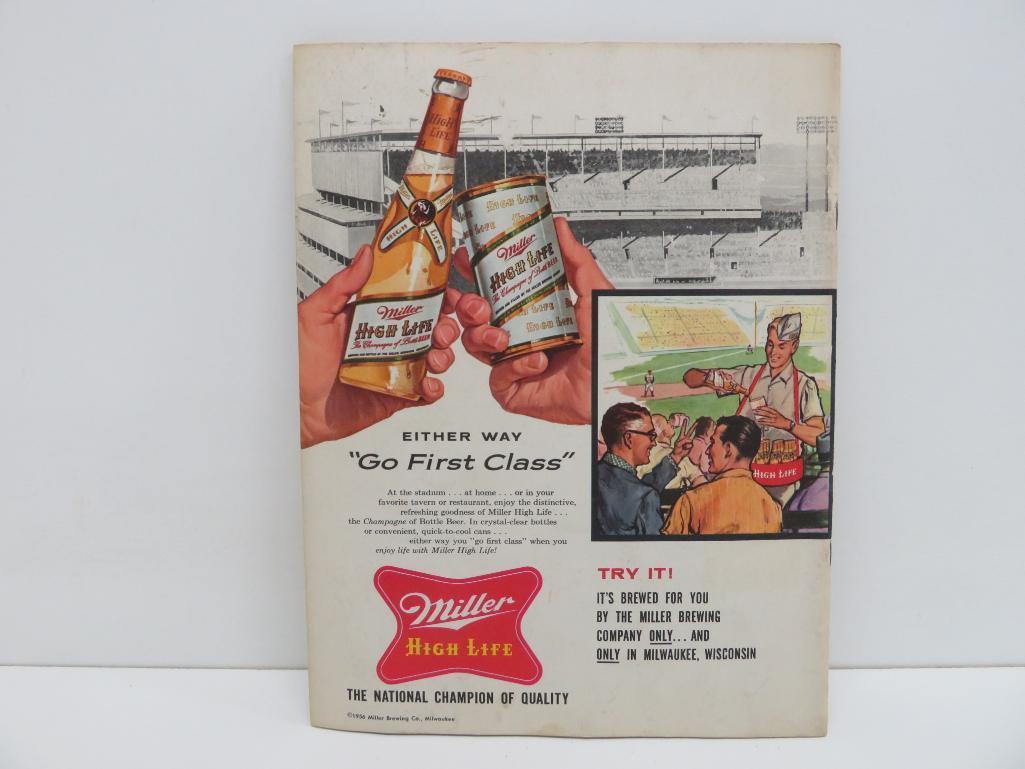 Milwaukee Braves vs New York Yankees 1957 World Series Program