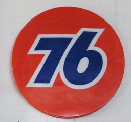 Large 76 plastic disc sign