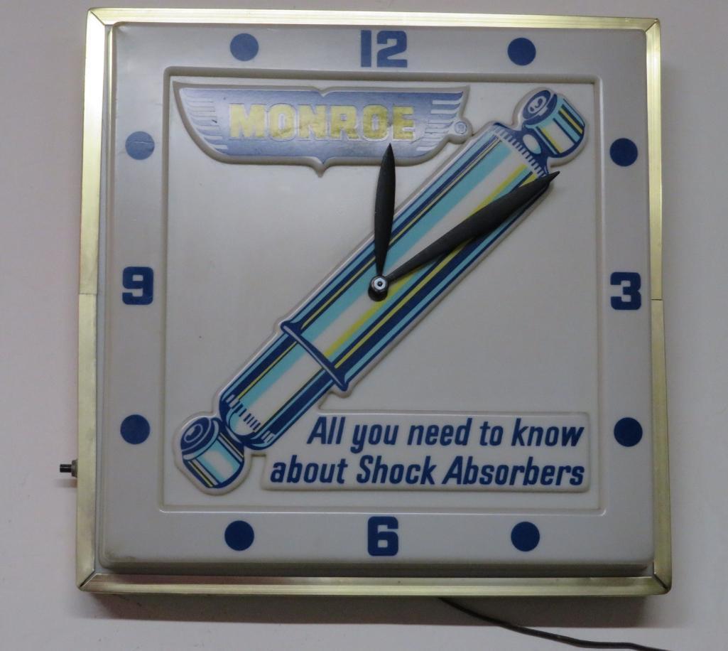 Monroe lighted clock, shock absorbers