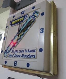 Monroe lighted clock, shock absorbers