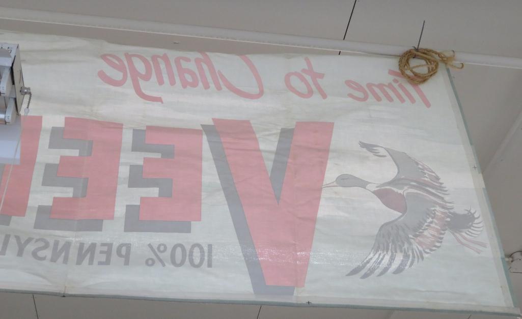 Veedol Pennsylvania Motor Oil vinyl banner