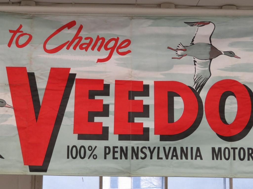 Veedol Pennsylvania Motor Oil vinyl banner