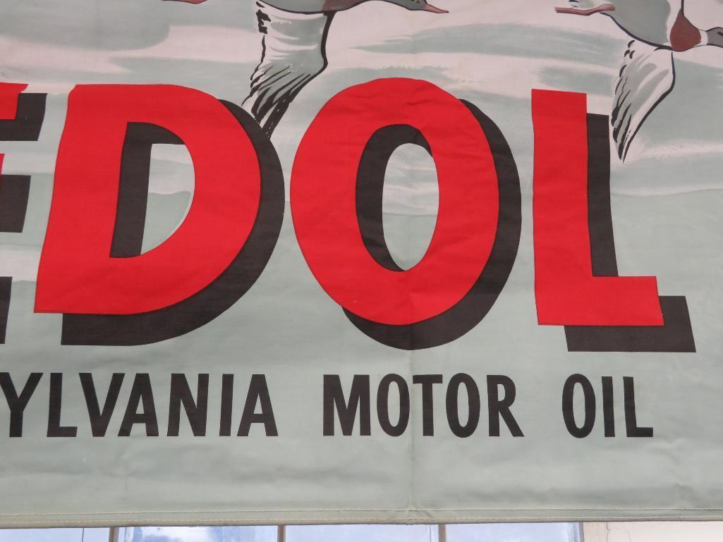 Veedol Pennsylvania Motor Oil vinyl banner