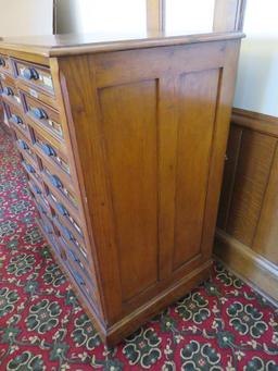 Spectacular Oak typeset cabinet