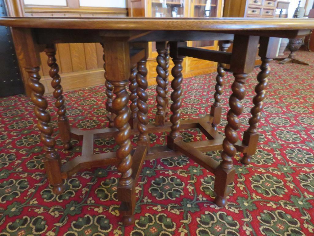 Lovely oak barley twist gateleg table