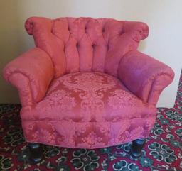 Tuffted back Princess style side chair