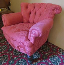 Tuffted back Princess style side chair