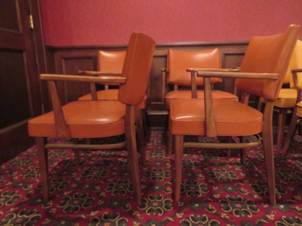 Four Mid Century Modern Thonet Arm Chairs