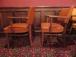 Four Mid Century Modern Thonet Arm Chairs