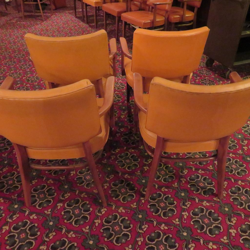 Four Mid Century Modern Thonet Arm Chairs