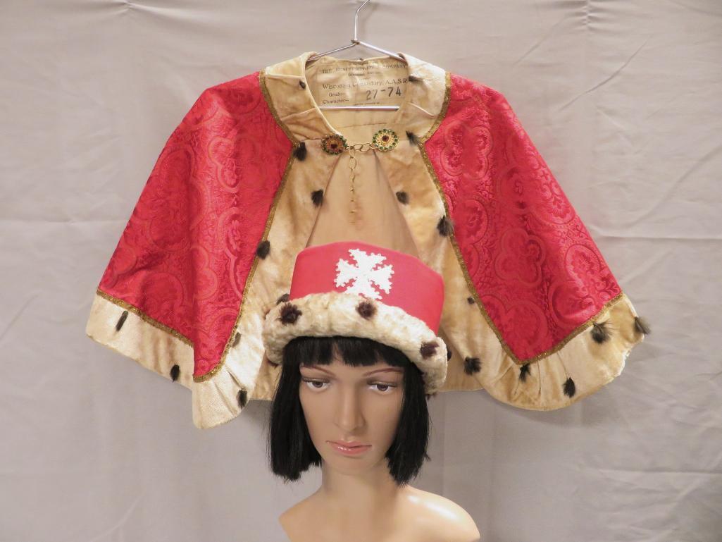 Cape and Hat with fur trim